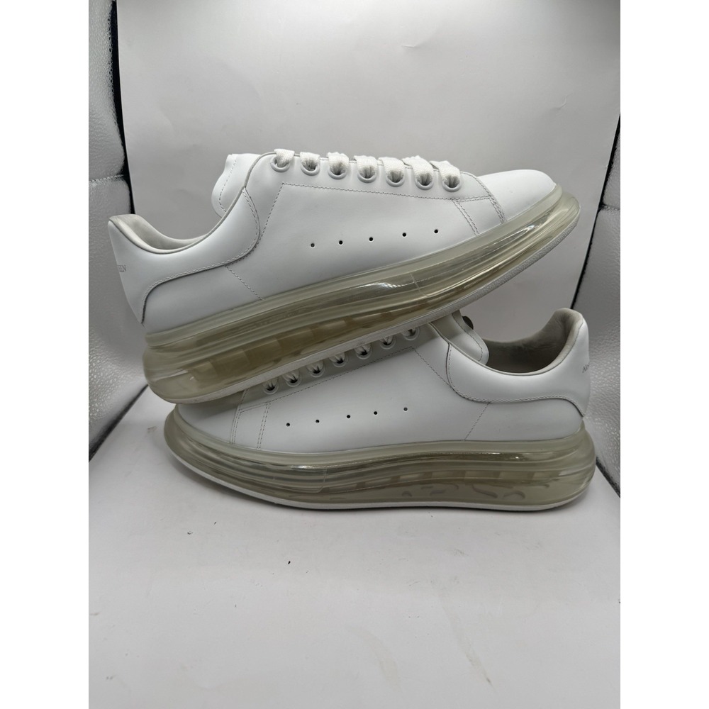 Alexander McQueen Oversized White Clear Sole Sneaker 604232 Mens 43 EU 10 US